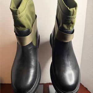 Franco Sarto Black and Green Women’s Boots